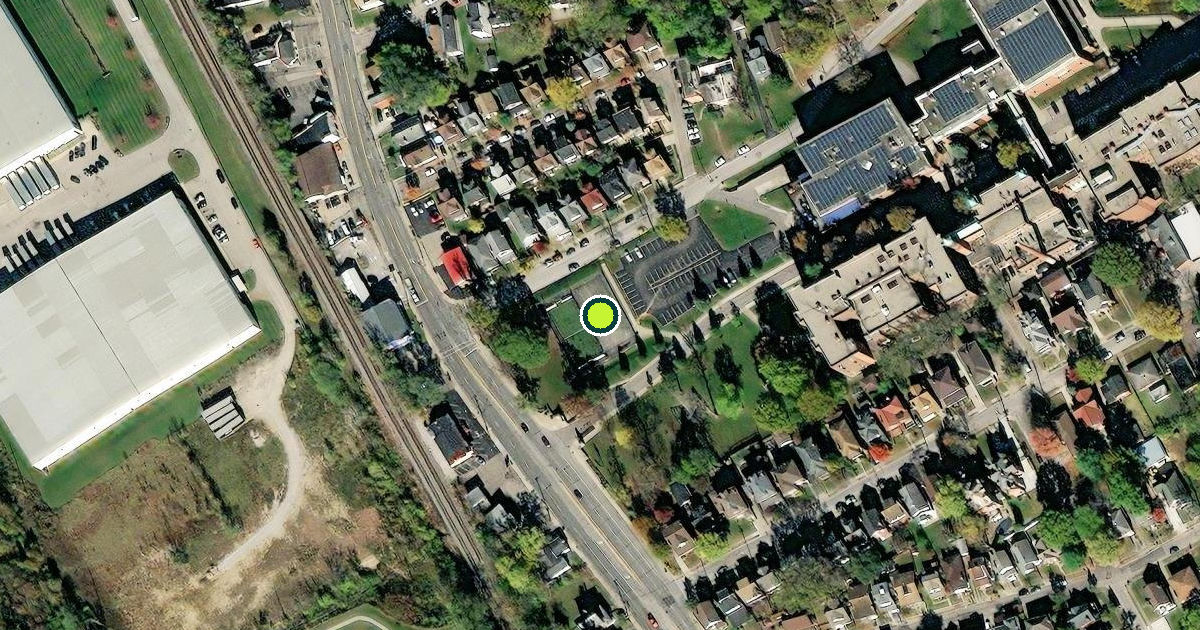 Satellite view of Covington Pickleball Courts