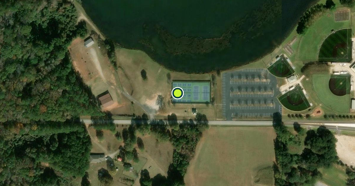 Satellite view of Covington Pickleball Courts