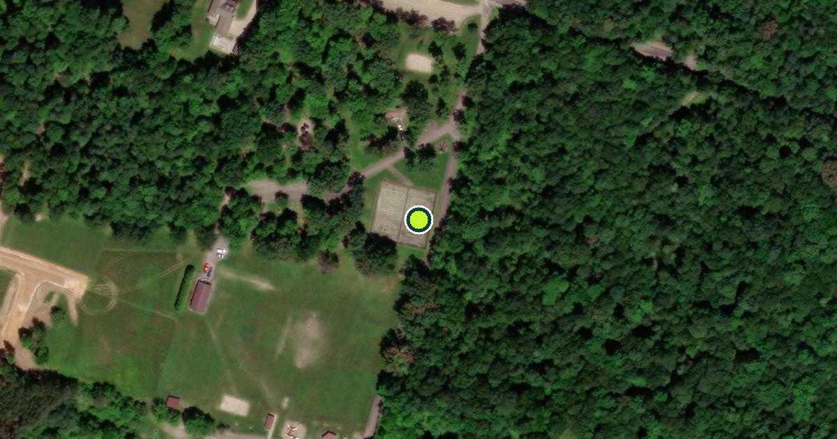 Satellite view of Cranberry Township Pickleball Courts