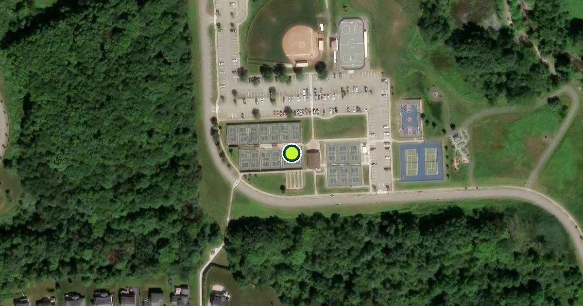Satellite view of Cranberry Township Pickleball Courts