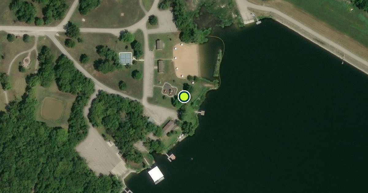 Satellite view of Crawford State Park Pickleball Courts