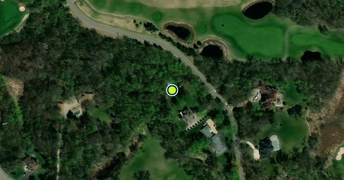 Satellite view of Credit River Pickleball Courts