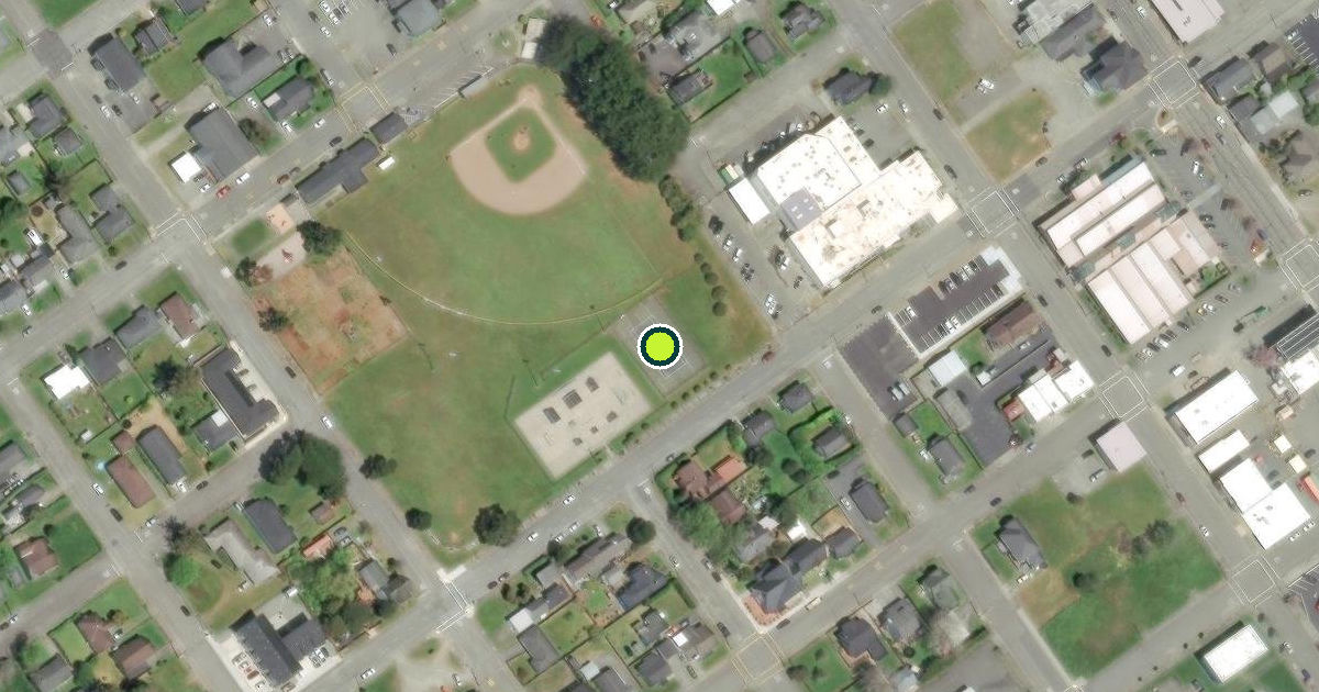 Satellite view of Crescent City Pickleball Courts