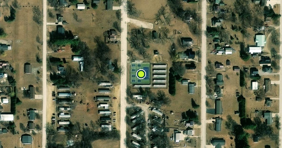 Satellite view of Cresco Pickleball Courts