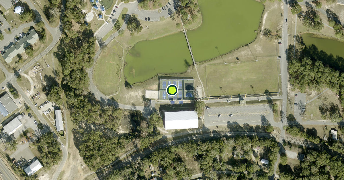 Satellite view of Crestview Pickleball Courts