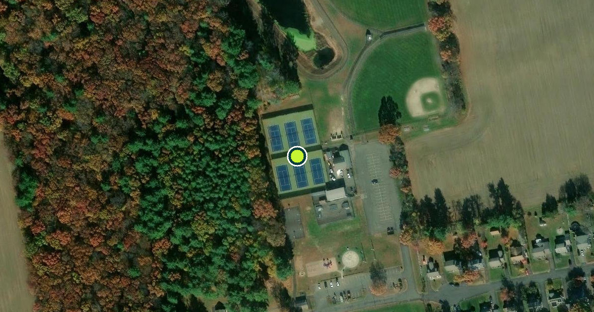 Satellite view of Cromwell Pickleball Courts
