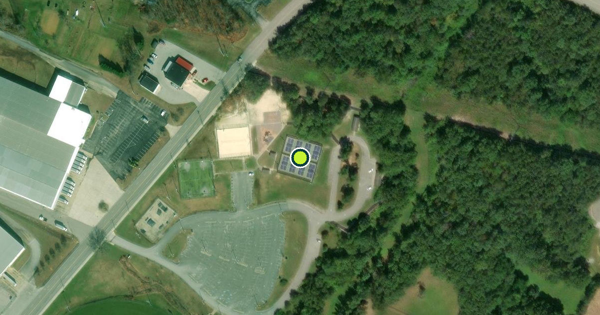 Satellite view of Crossville Pickleball Courts