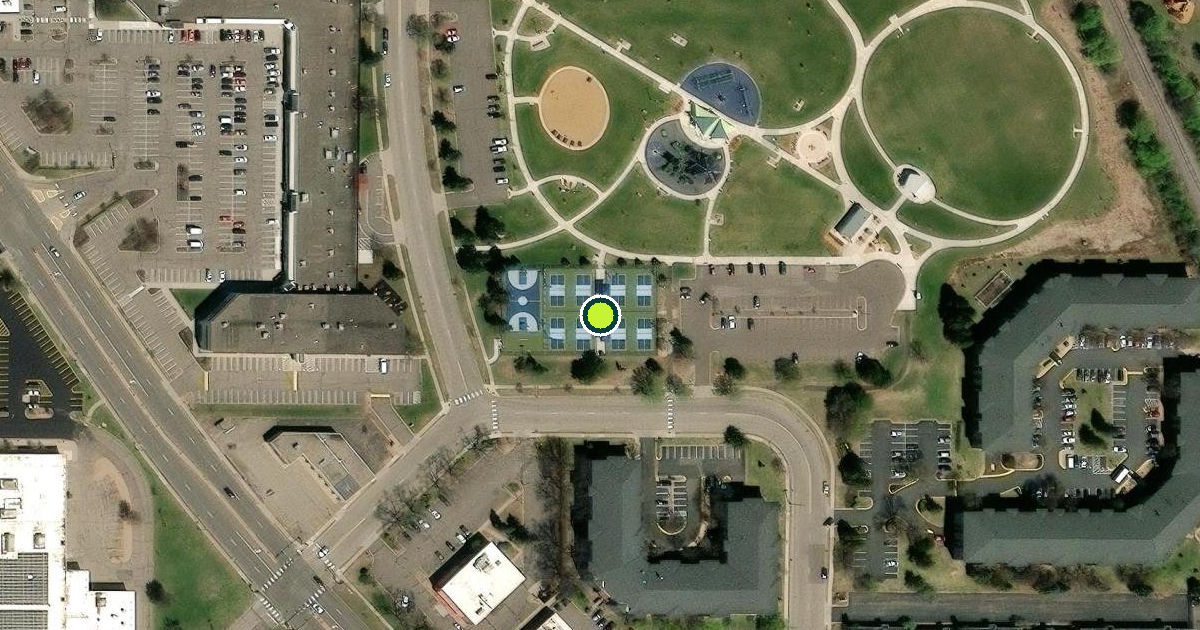 Satellite view of Crystal Pickleball Courts