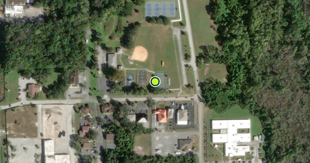 Satellite view of Crystal River Pickleball Courts