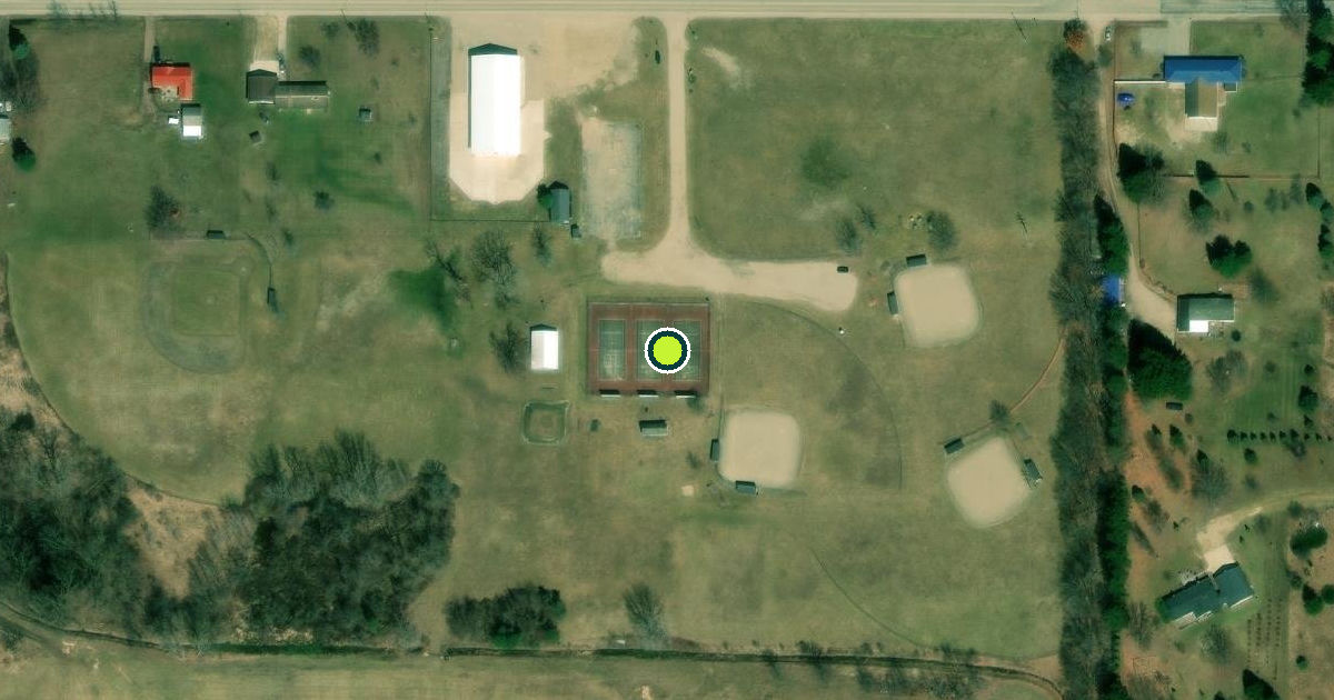 Satellite view of Crystal Township Pickleball Courts
