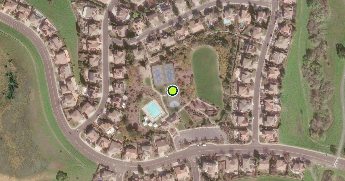 Satellite view of Crystyl Ranch Pickleball