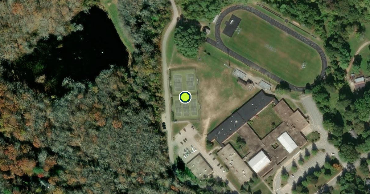 Satellite view of Curtis Corner Middle School Pickleball Courts