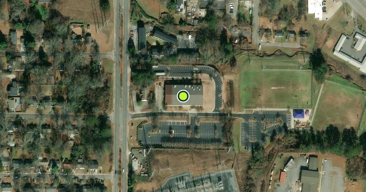 Satellite view of Custer Park Sports & Fitness Center