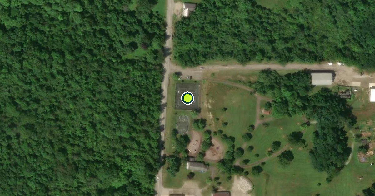 Satellite view of Cuyahoga Falls Pickleball Courts