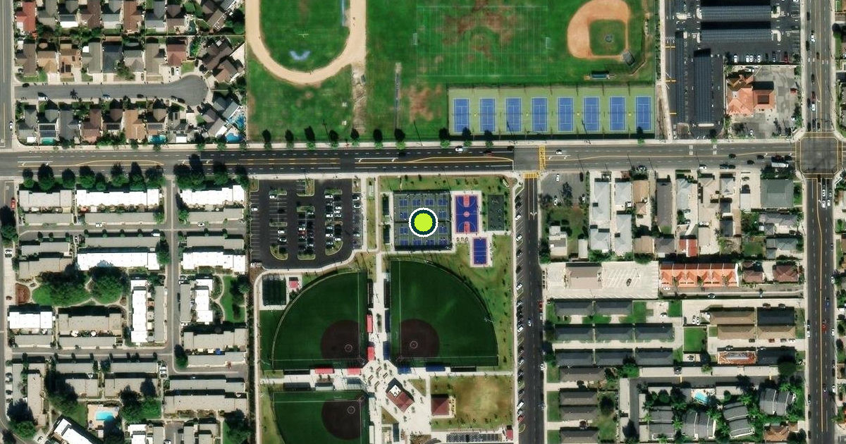 Satellite view of Cypress Pickleball Courts
