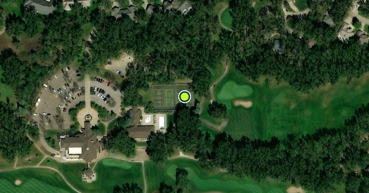 Satellite view of Dakota Dunes Pickleball Courts