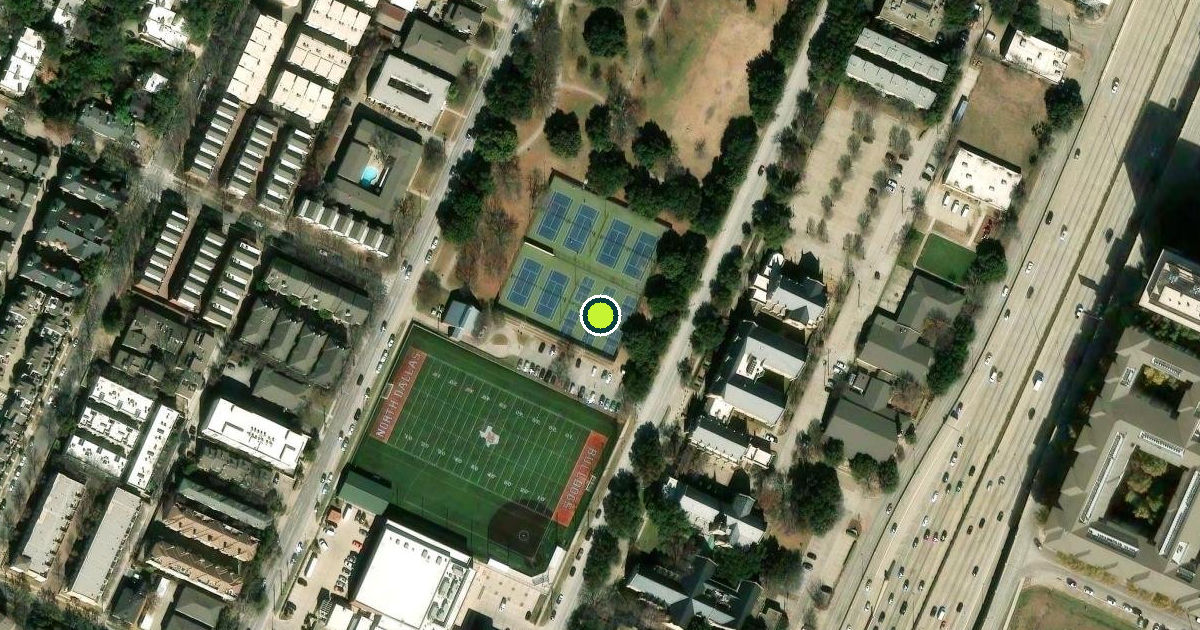Satellite view of Dallas Pickleball Courts