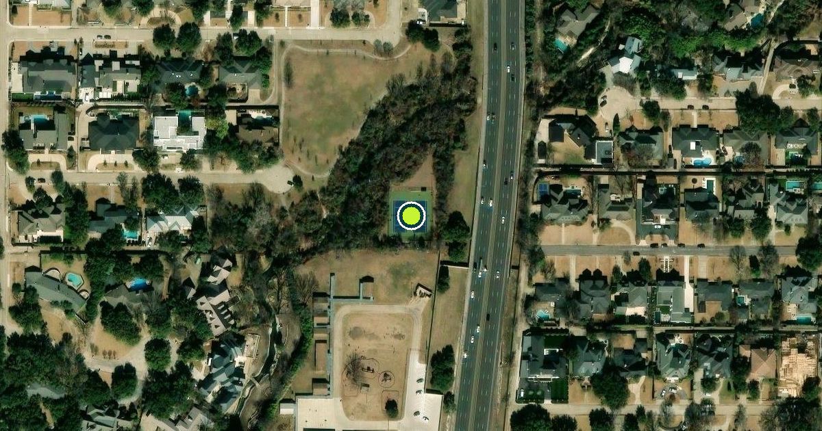 Satellite view of Dallas Pickleball Courts