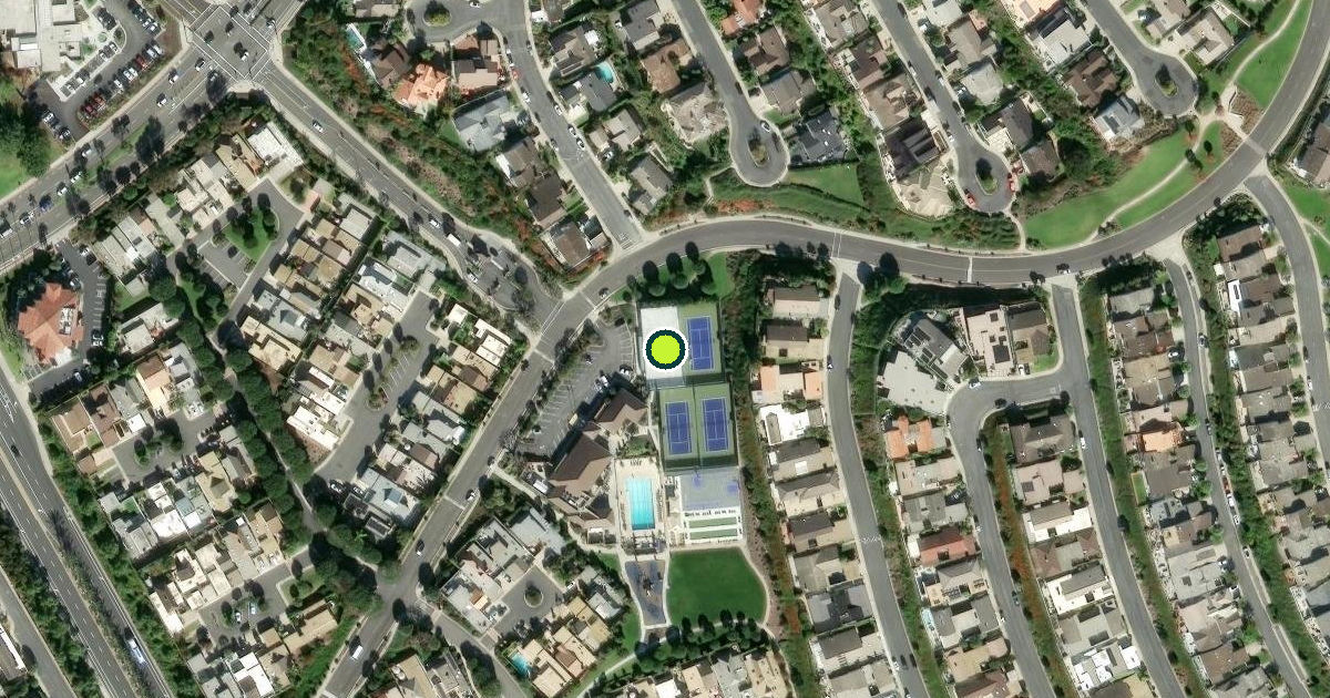 Satellite view of Dana Point Pickleball Courts
