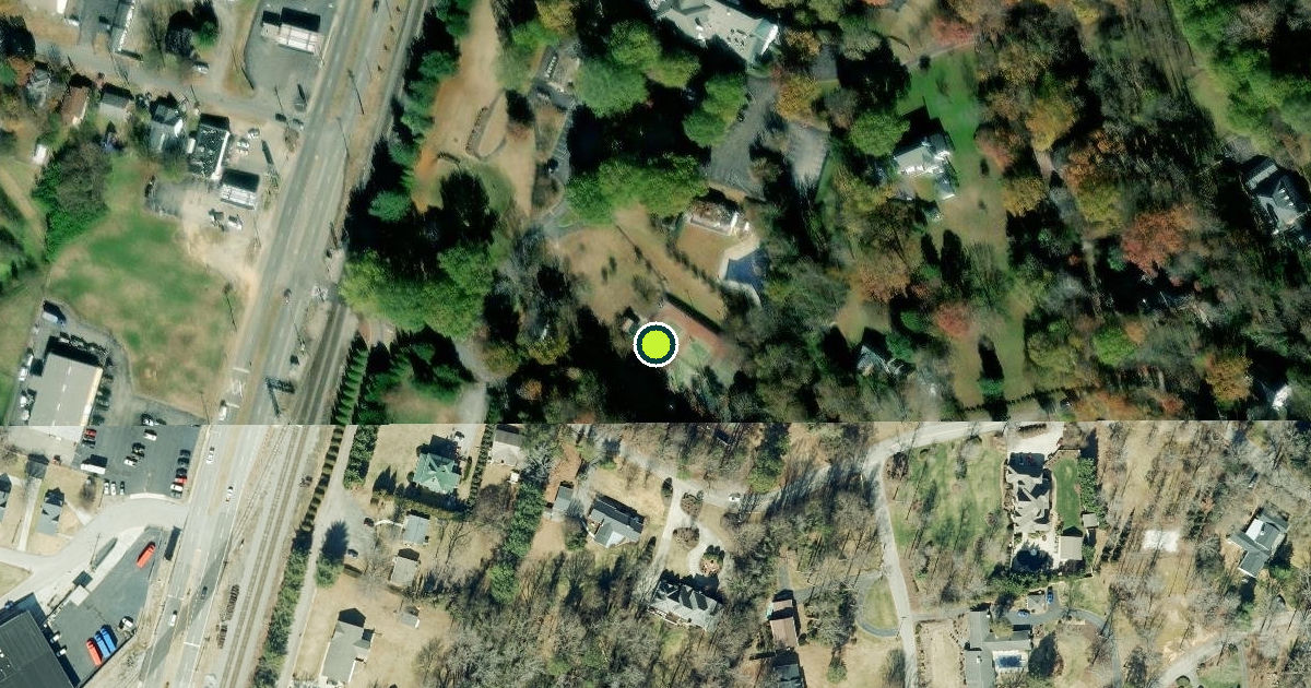 Satellite view of Danville Pickleball Courts