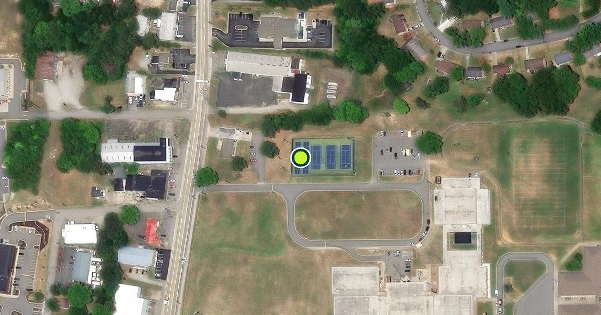 Satellite view of Danville Pickleball Courts