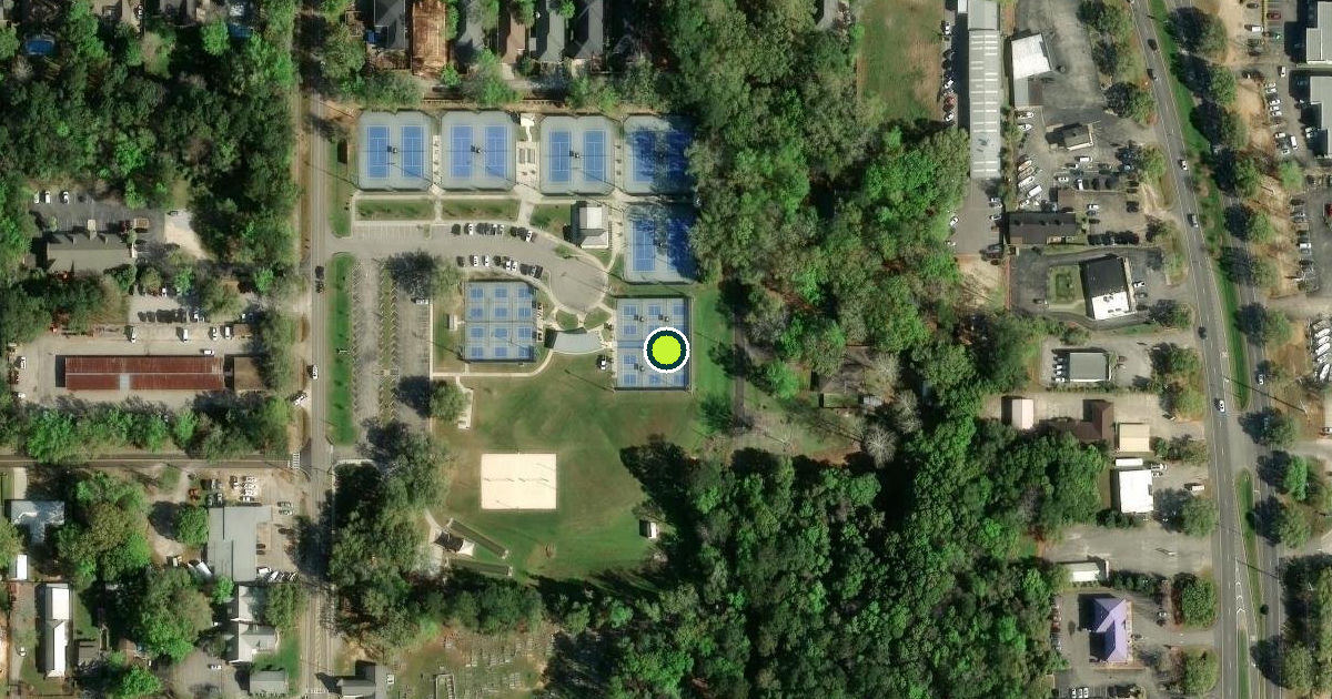 Satellite view of Daphne Pickleball Courts