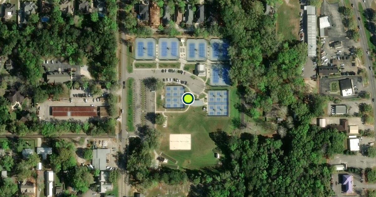 Satellite view of Daphne Pickleball Courts