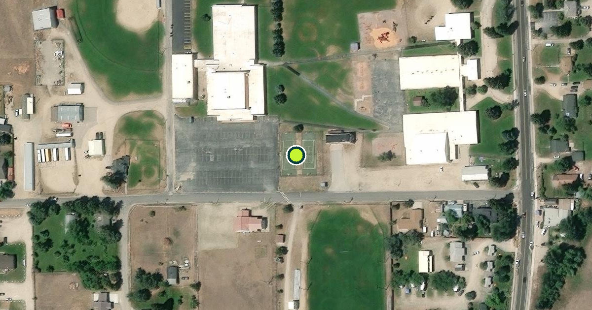 Satellite view of Darby Pickleball Courts