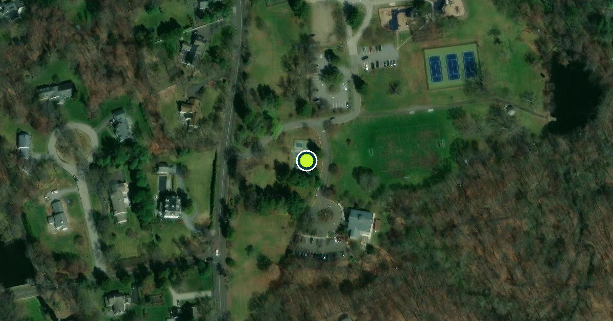 Satellite view of Darien Pickleball Courts