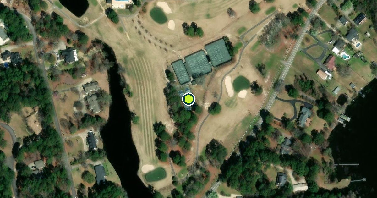 Satellite view of Darlington County Pickleball Courts