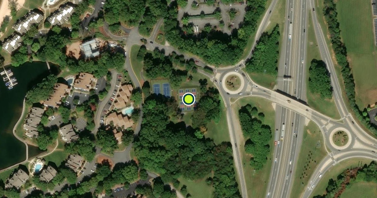 Satellite view of Davidson Pickleball Courts