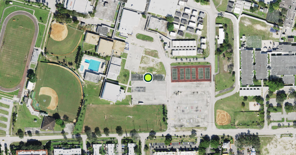 Satellite view of Davie Pickleball Courts