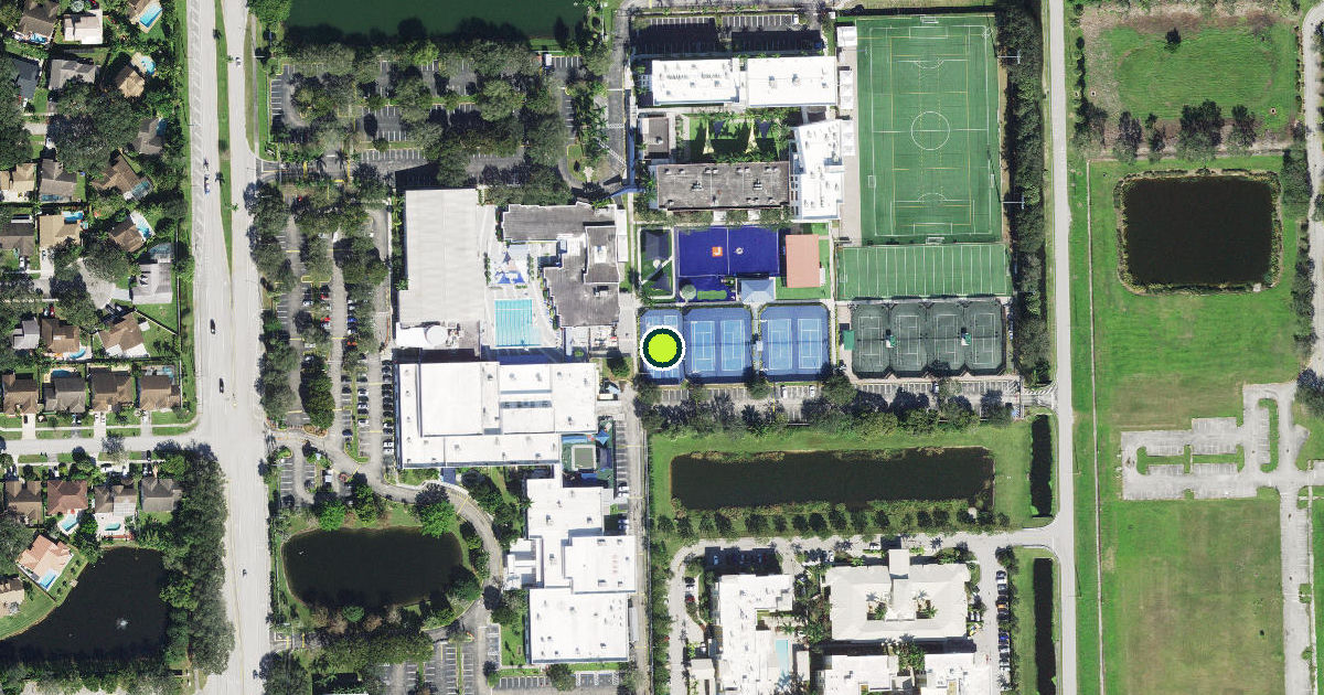 Satellite view of Davie Pickleball Courts