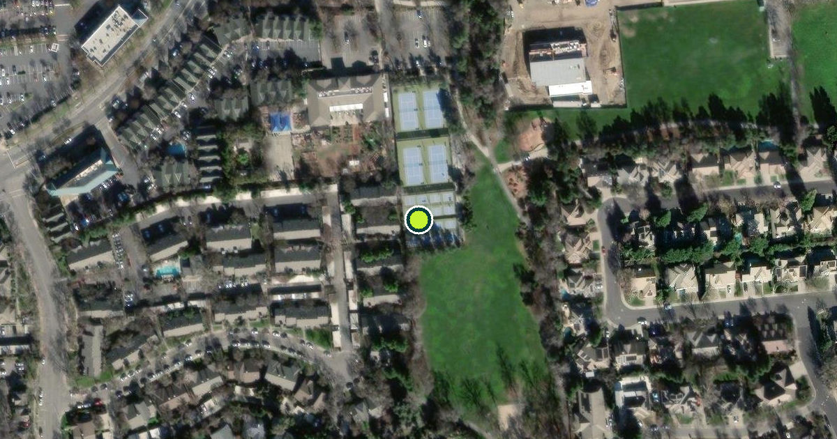 Satellite view of Davis Pickleball Courts