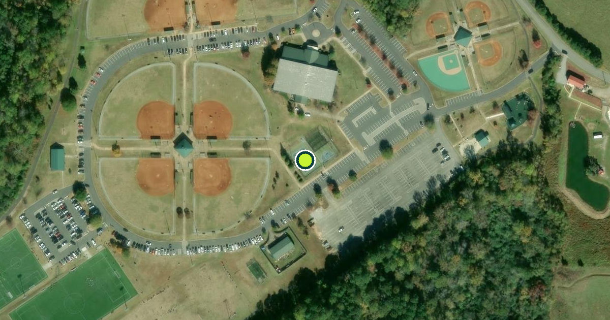 Satellite view of Dawson County Pickleball Courts