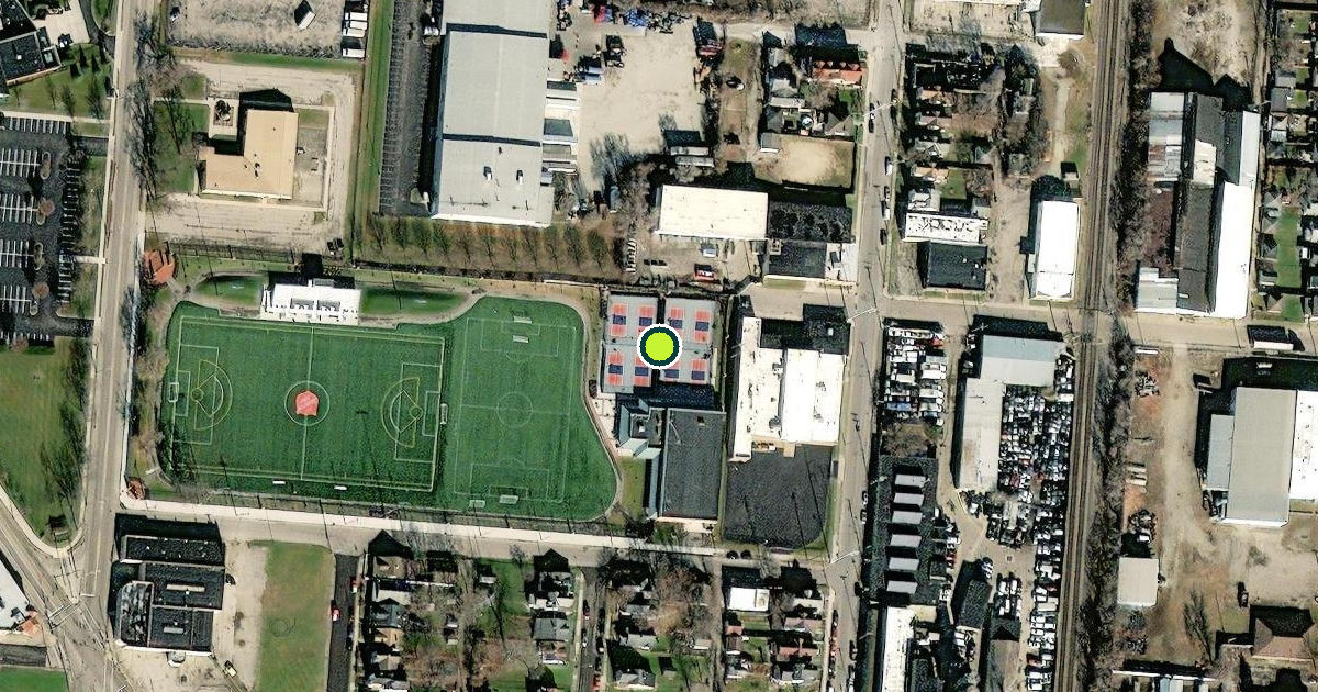 Satellite view of Dayton Pickleball Courts