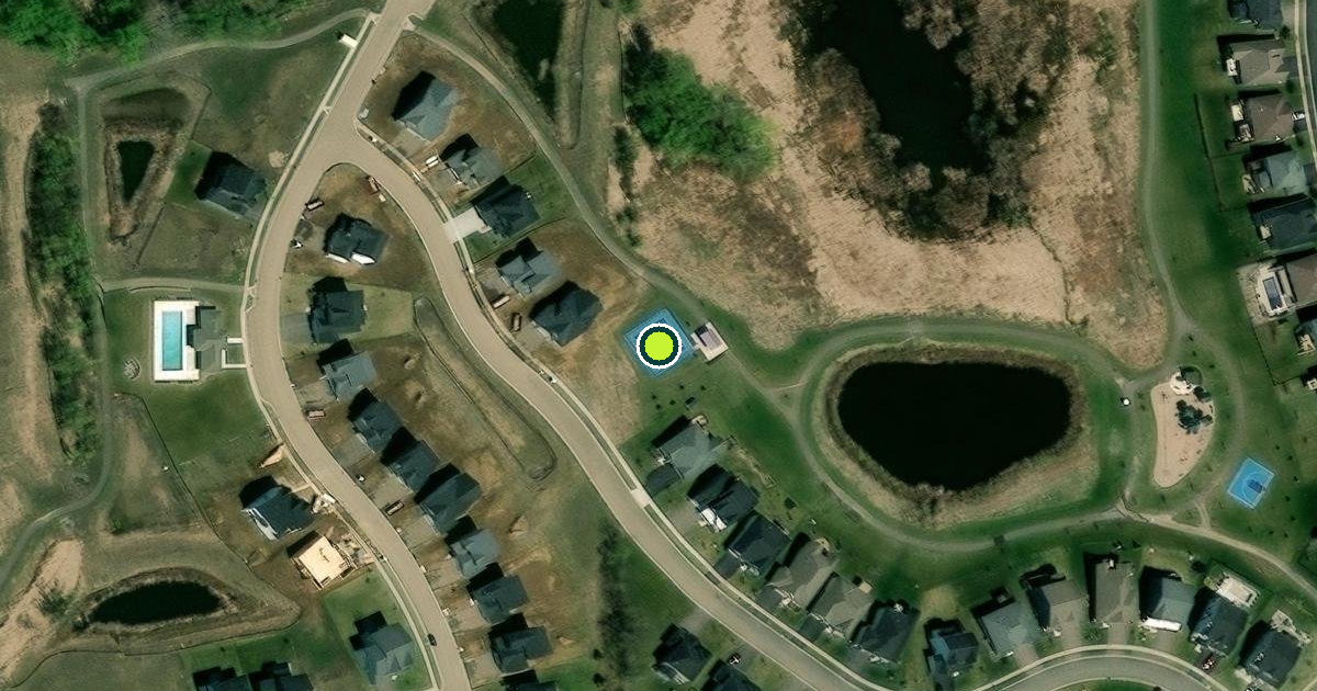 Satellite view of Dayton Pickleball Courts