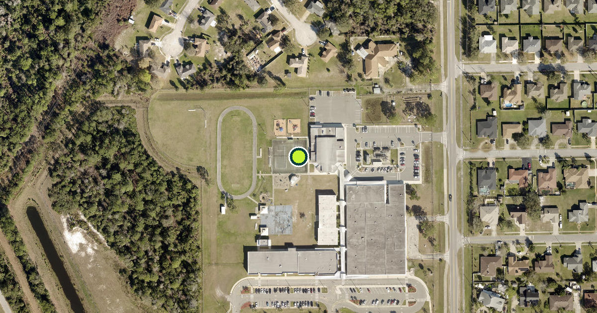 Satellite view of Daytona Beach Pickleball Courts