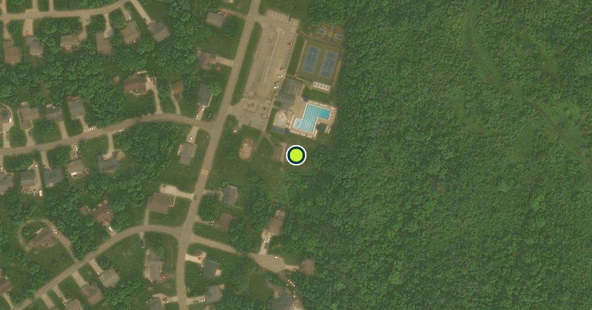 Satellite view of Dearborn County Pickleball Courts
