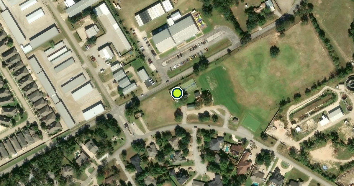 Satellite view of DeCordova Pickleball Court