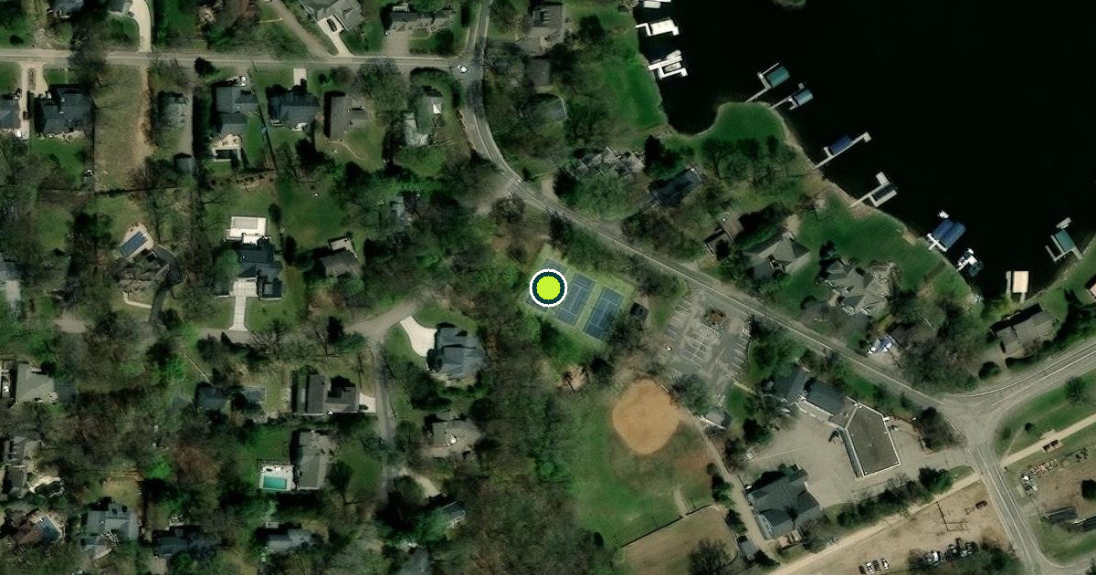 Satellite view of Deephaven Pickleball Courts