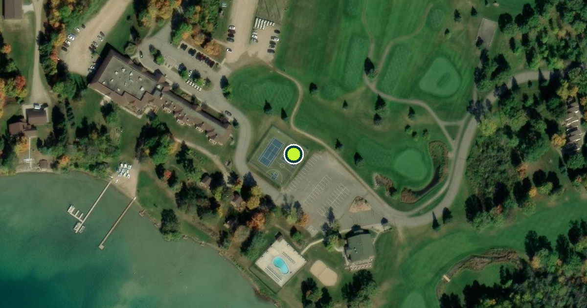 Satellite view of Deer Lake Pickleball Courts