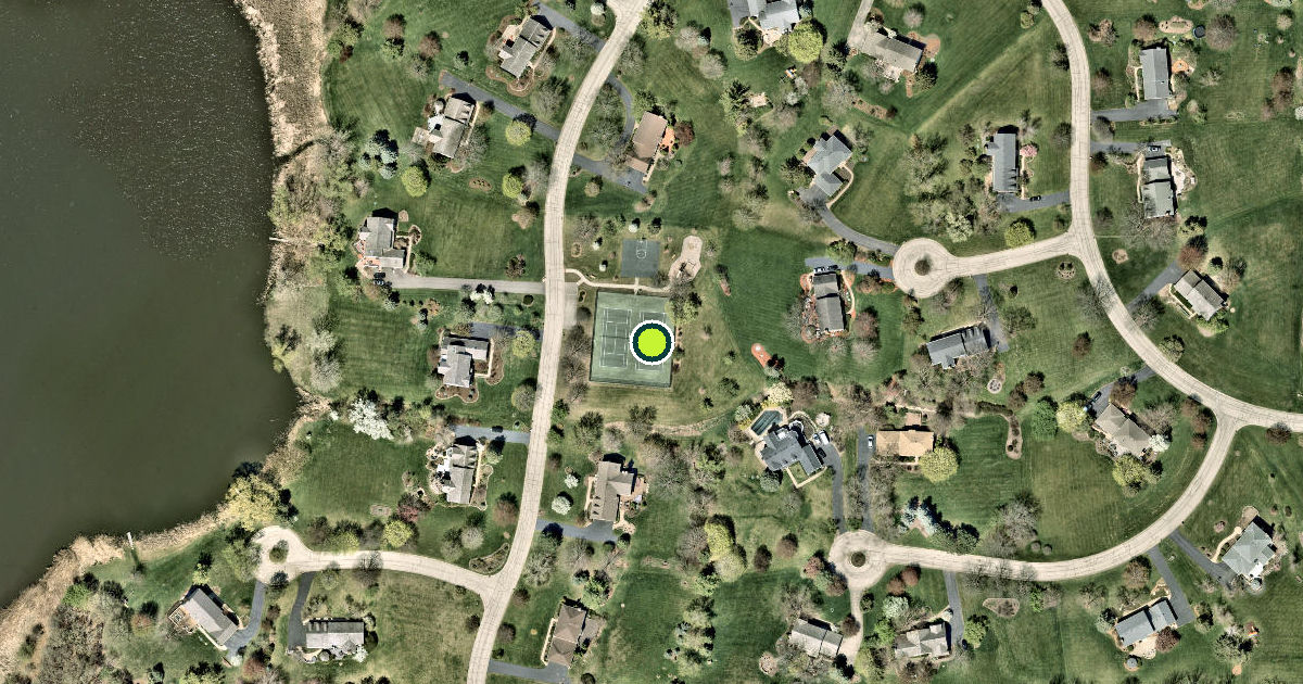 Satellite view of Deer Park Pickleball Courts