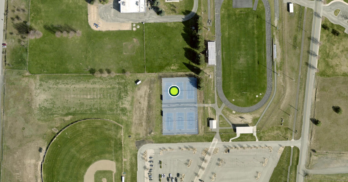 Satellite view of Deer Park Pickleball Courts