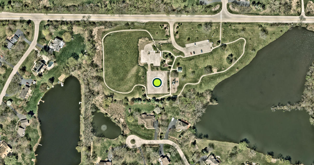 Satellite view of Deer Park Pickleball Courts