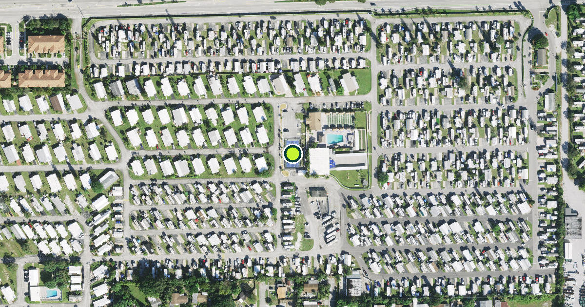 Satellite view of Deerfield Beach Pickleball Courts