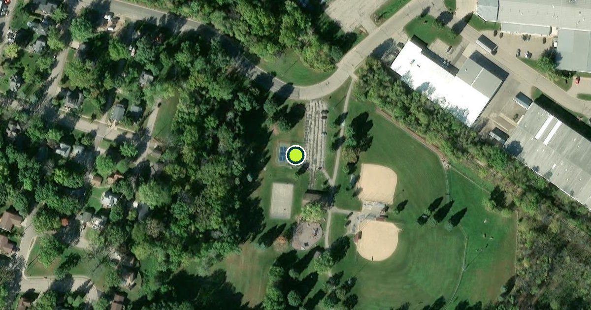 Satellite view of Deerfield Pickleball Courts