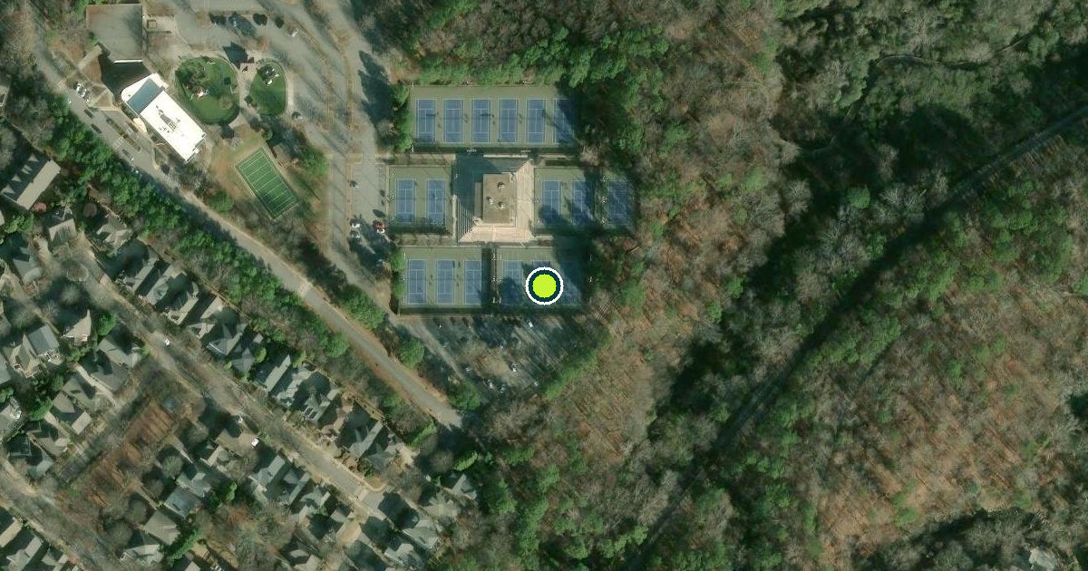 Satellite view of DeKalb County Pickleball Courts