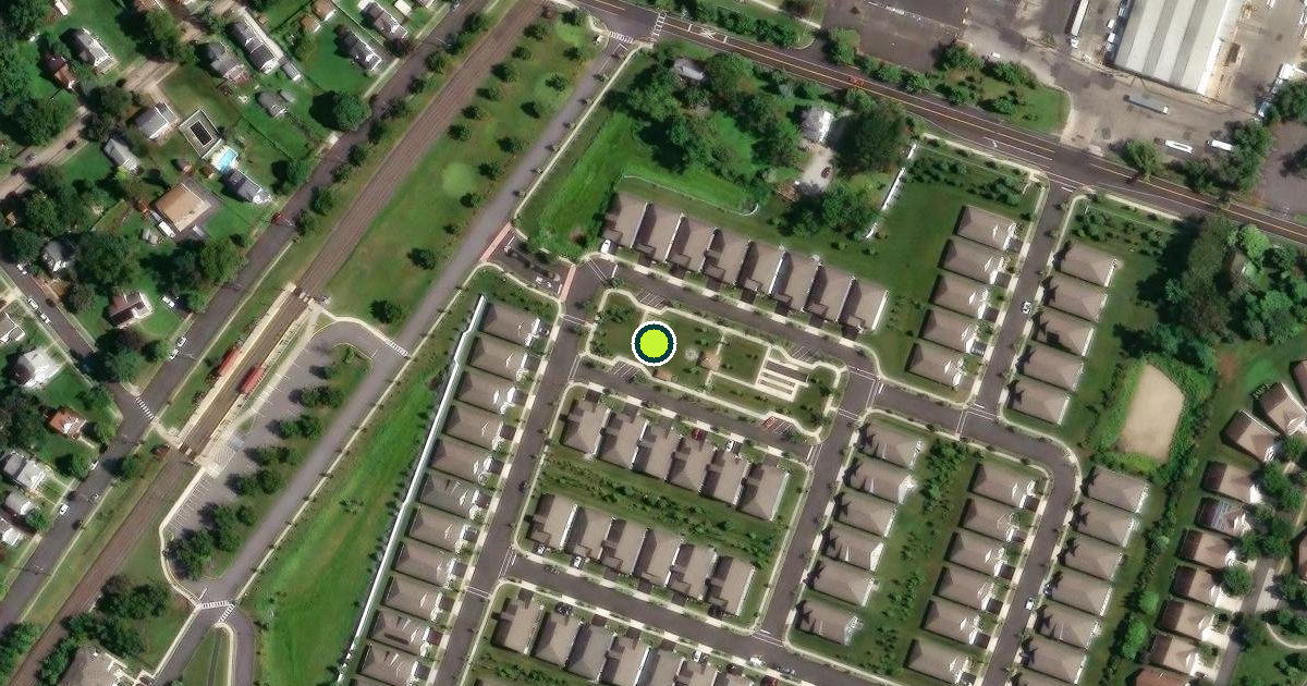 Satellite view of Delanco Township Pickleball Courts