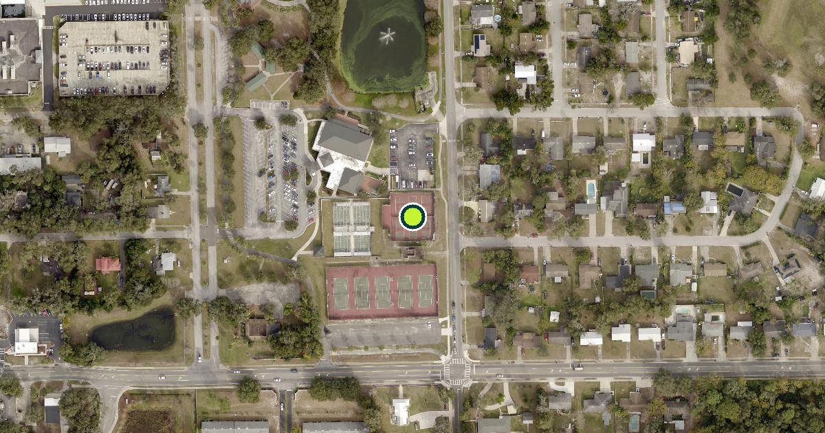 Satellite view of DeLand Pickleball Courts